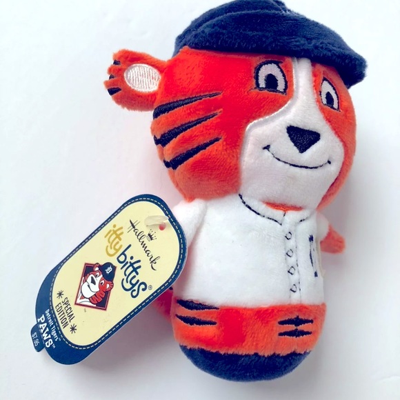 Detroit Tigers Paws Hallmark itty bittys Special Edition Baseball Mascot NWT - Picture 3 of 6